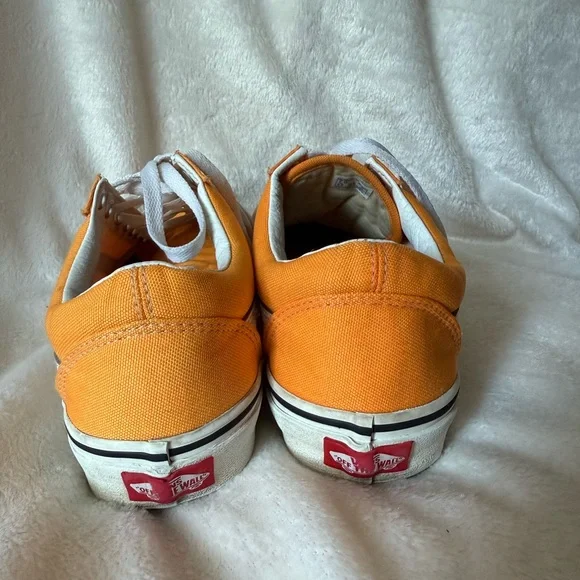 Vans Orange and White Unisex Sneakers - Picture 6 of 8